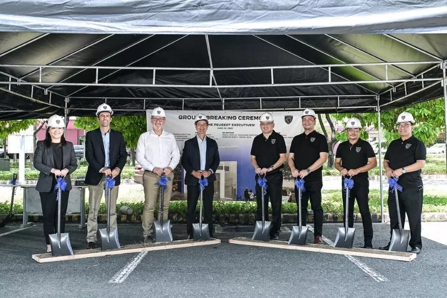 Peugeot Philippines groundbreaking ceremony for a new showroom in Alabang