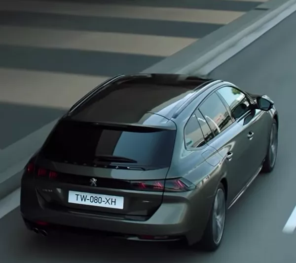 the rear of Peugeot 508 SW 2019