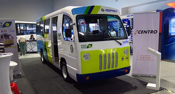 EV Jeepney at the summit