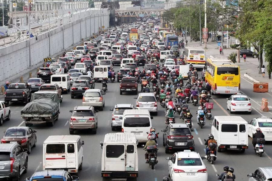 EDSA road with traffic