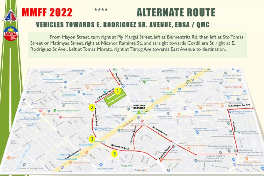 2022 MMFF Parade of Stars alternate route