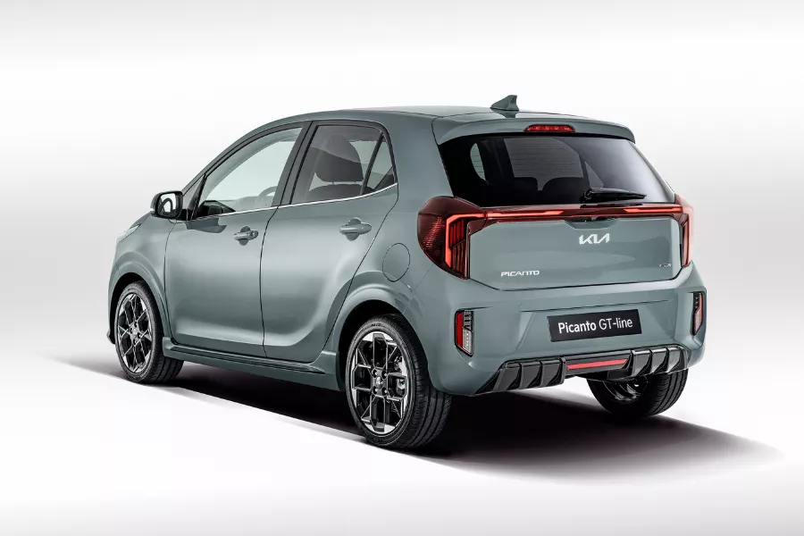 Check out the Picanto's rear end A picture of the rear of the 2024 Kia Picanto