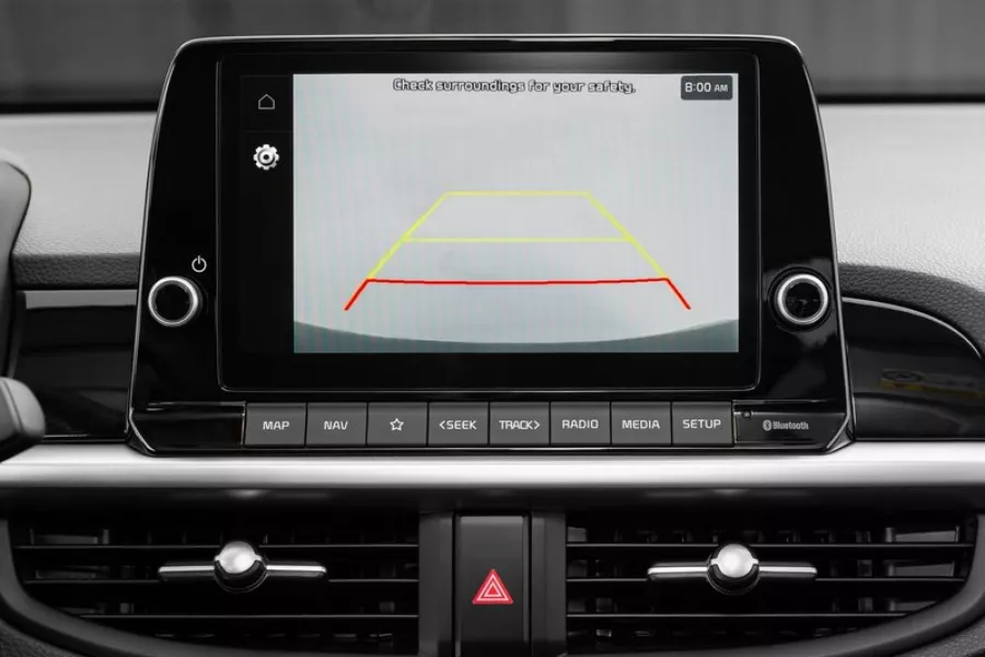 A closer look at the 2024 Picanto's new touchscreen 2024 Picanto's new touchscreen