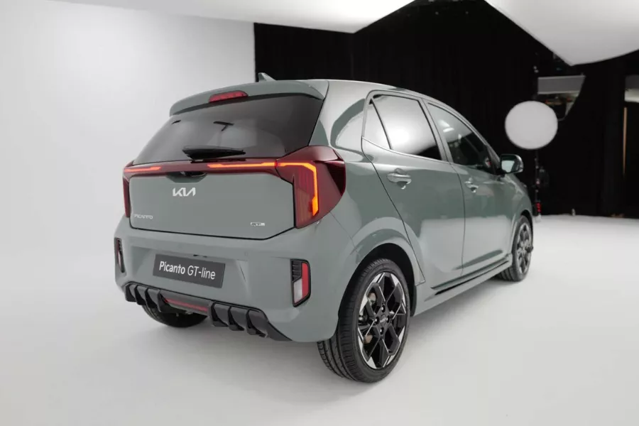 A picture of the leaked Picanto from the rear