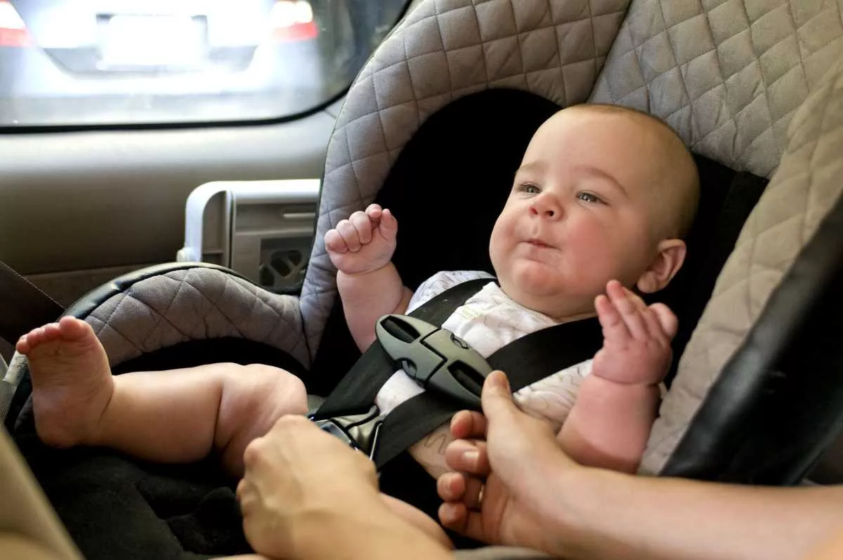 Baby in car seat