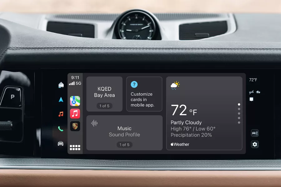 My Porsche App with Apple CarPlay
