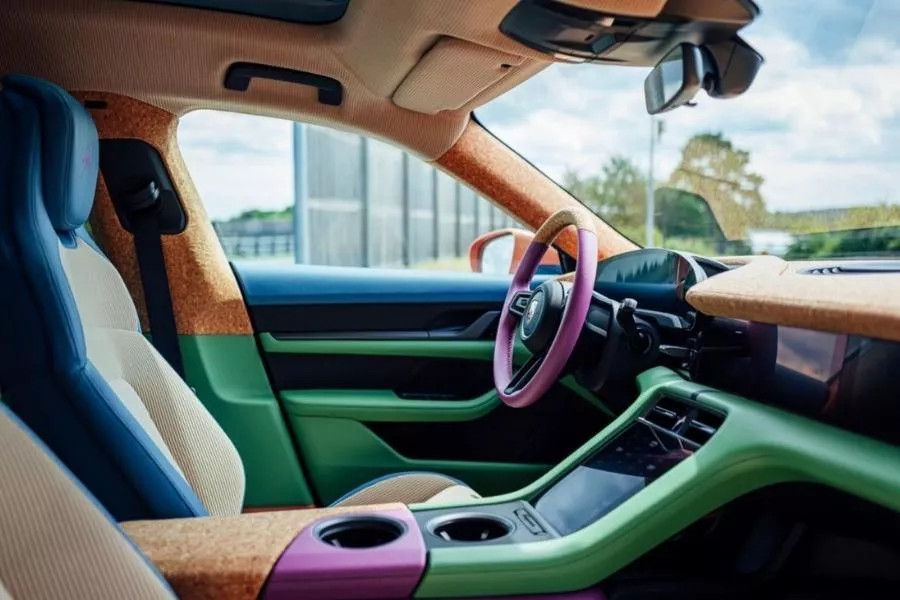 Porsche Taycan interior view