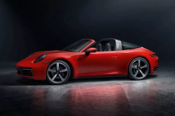 A Red 911 Targa