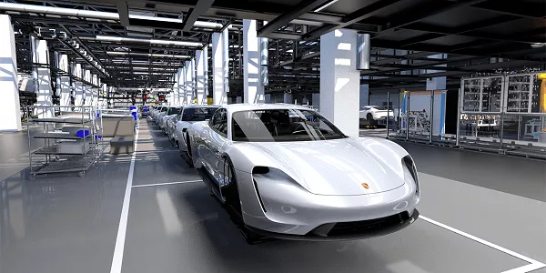 Porsche Taycan EV pre-production