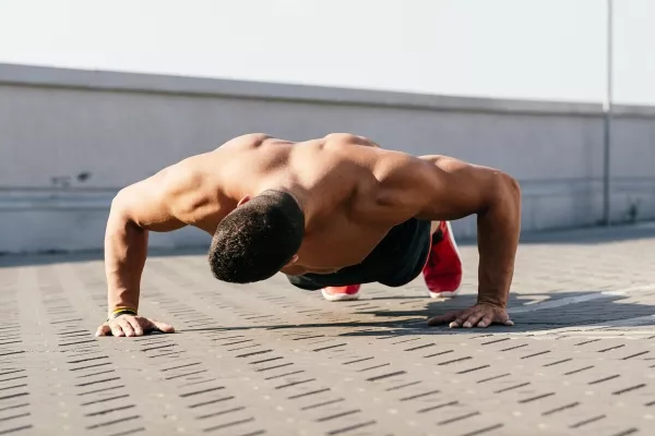 Man doing push-ups