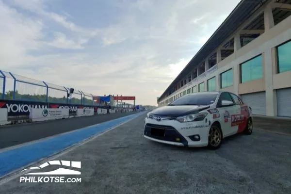 The Smell of Burning rubber and seeing the endless tarmac can cure any stress Toyota Vios Front Dramatic Shot