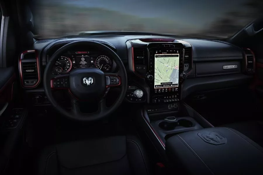 Ram 1500 Rebel interior view