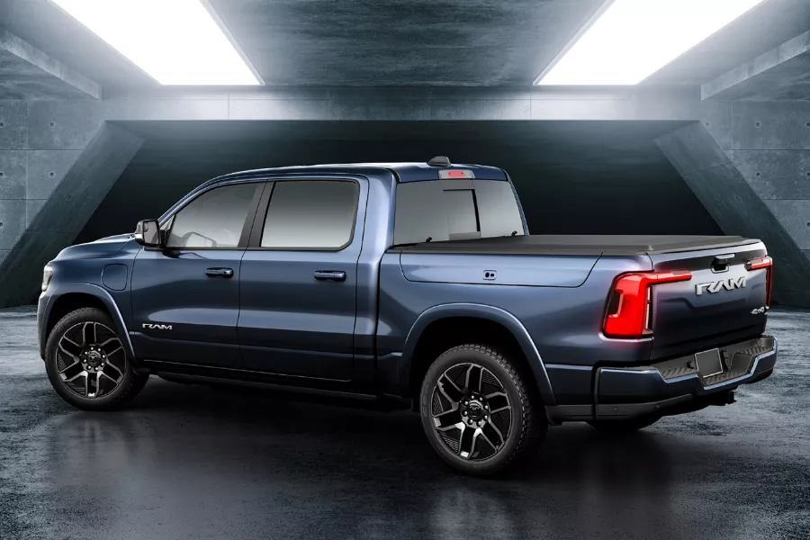 It looks more like the regular 1500 model A rear-quarter shot of the RAM 1500 REV