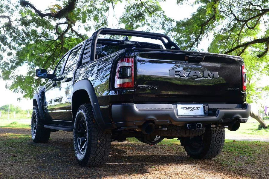 A picture of the rear of the RAM 1500 TRX