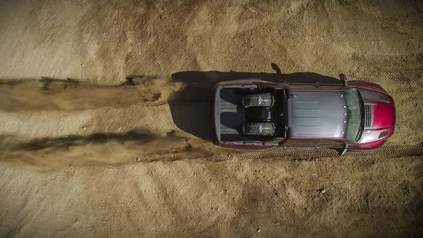 the Ram Rebel TRX concept viewed from above
