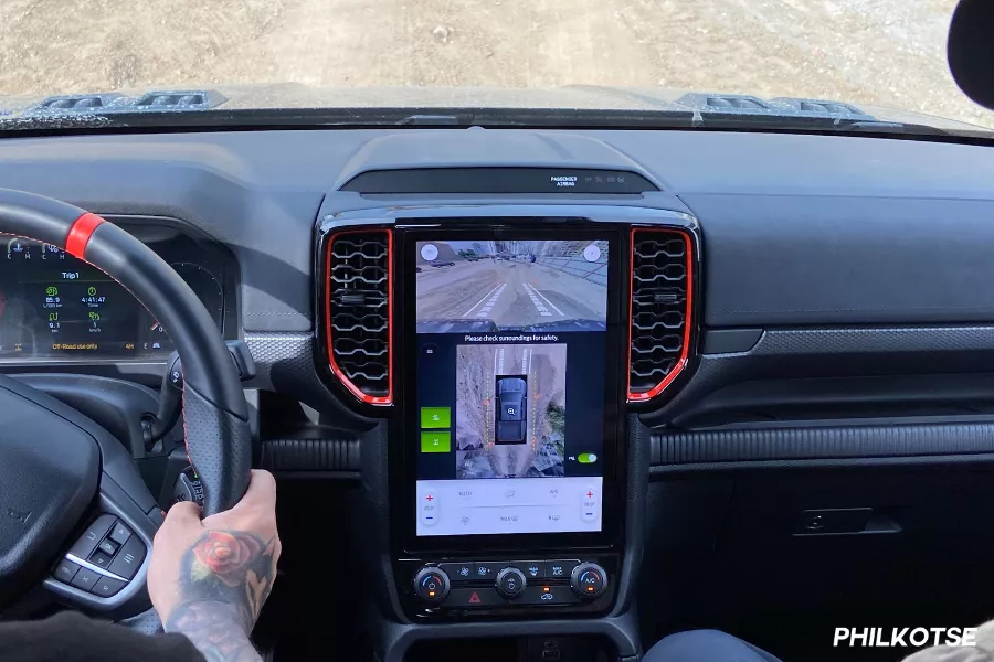 The new Ranger Raptor's massive touchscreen A look inside the new Ranger Raptor
