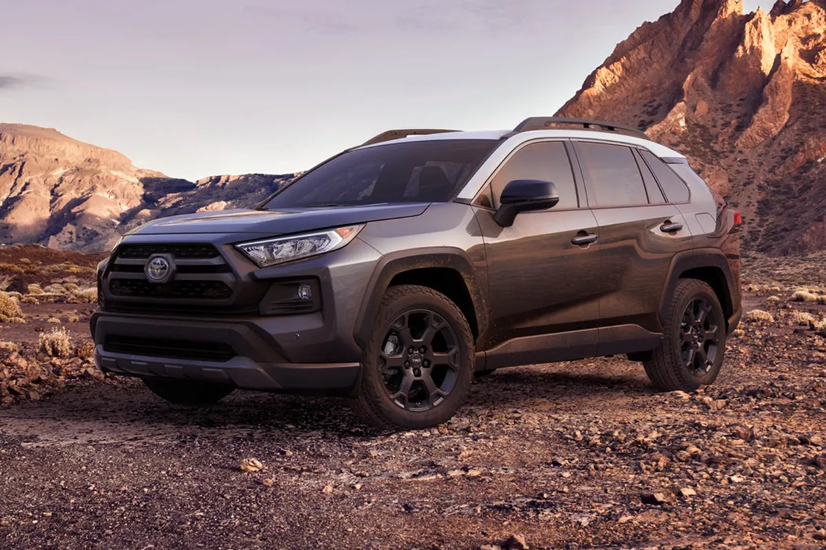 A picture of the US RAV4 with the TRD Pro package