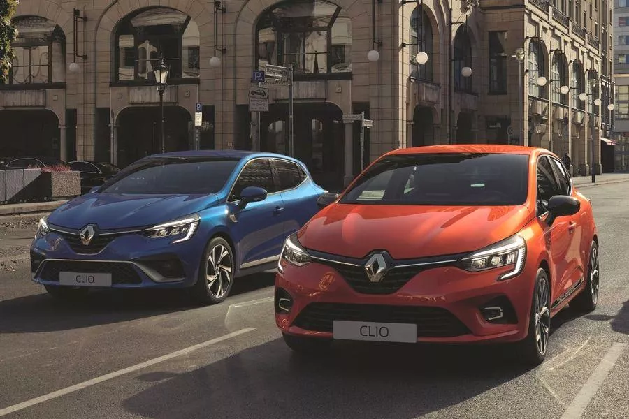 Two Renault Clio models