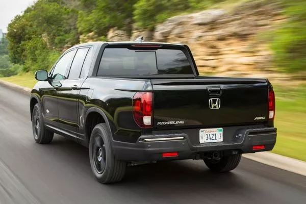 A picture of the rear of the Honda Ridgeline