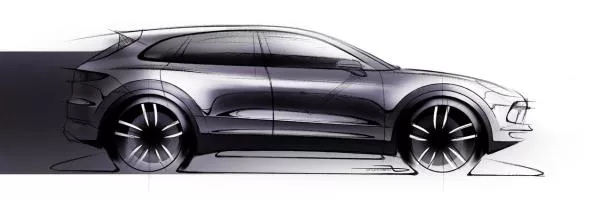 The previous sketch of the 2018 Porsche Cayenne