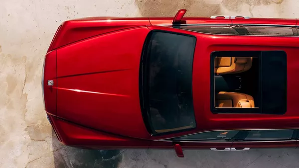 The roof of the Rolls-Royce Cullinan