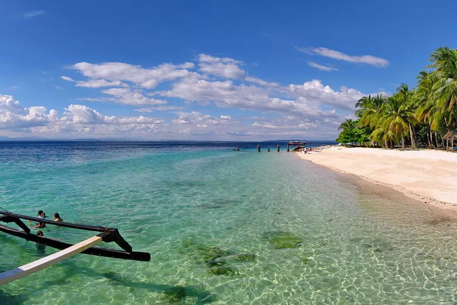 A picture of a beach in Samal Island