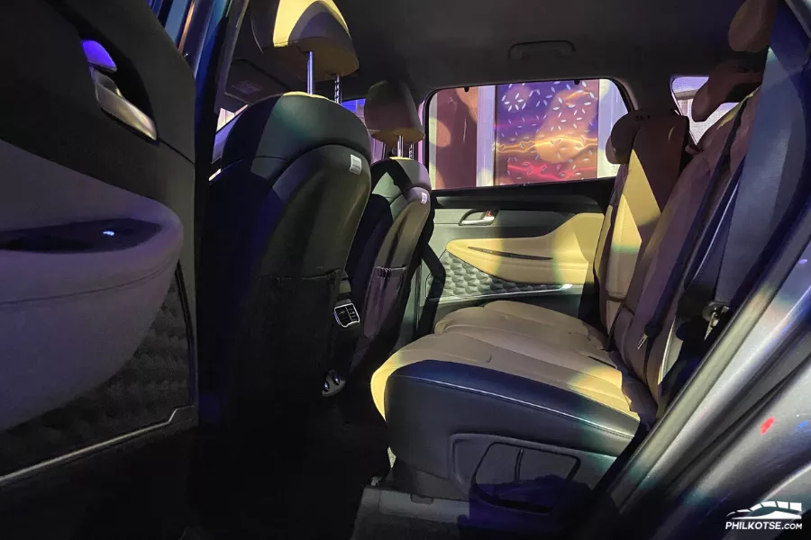 The old model's second row seats