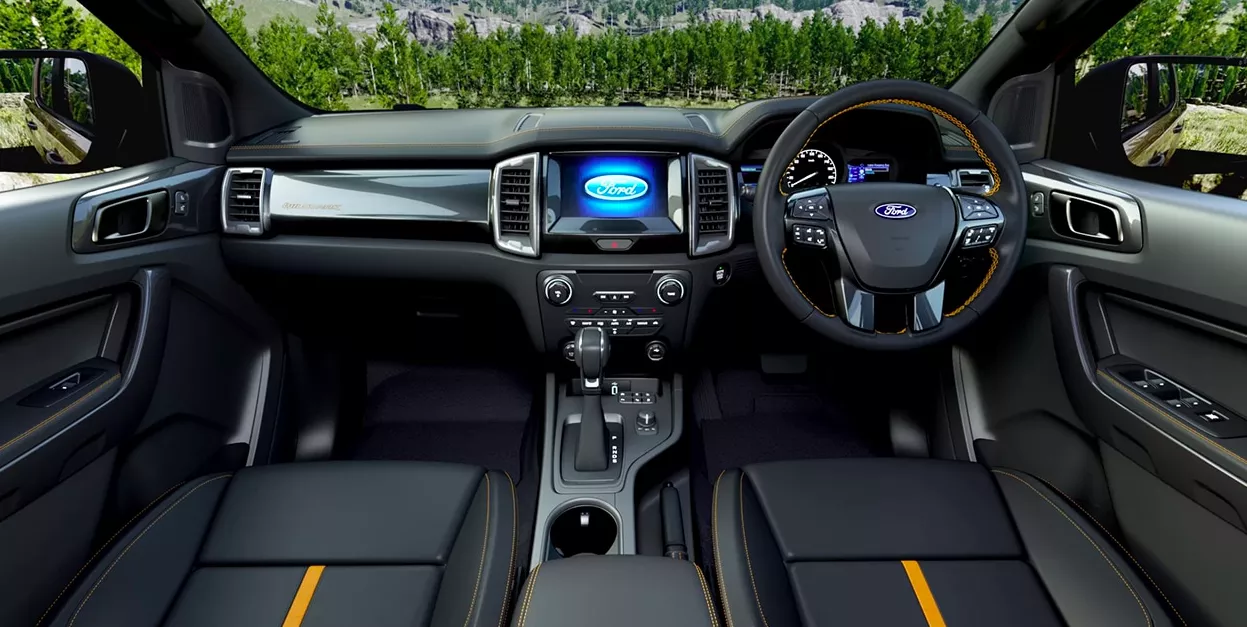 2021 Ford Ranger Wildtrak interior Thai-spec