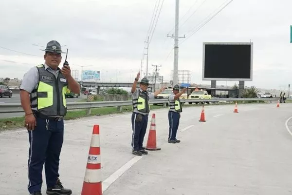 NLEX enforcers performing a drill