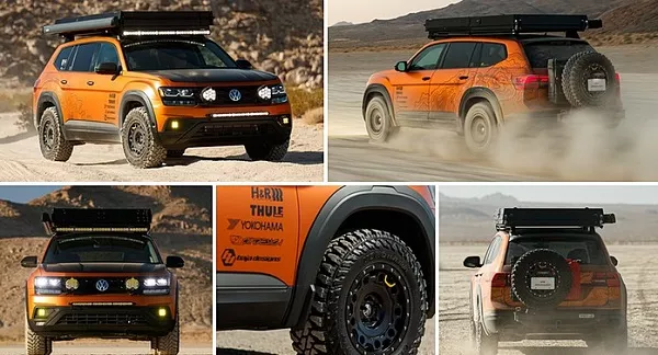 Different angles of the Volkswagen Atlas Adventure Concept Volkswagen Atlas Adventure Concept