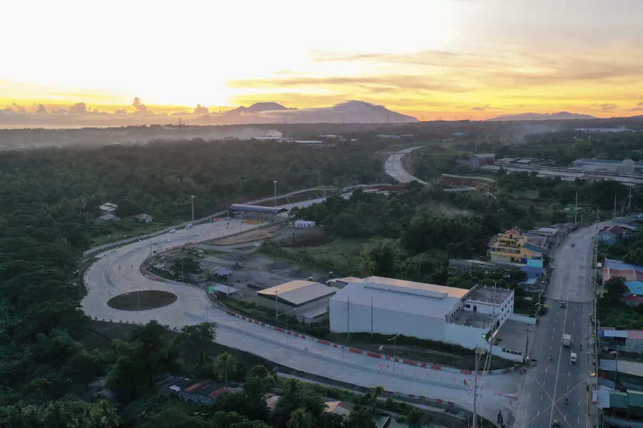 Overhead photo of the Silang Aguinaldo Interchange