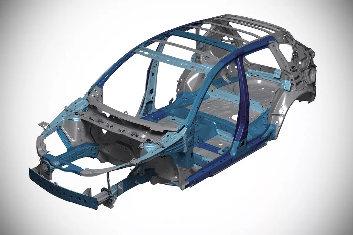 A picture of the CX-5's frame
