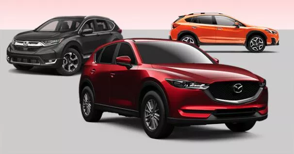 The all-new Subaru XV, Honda CR-V and Mazda CX-5