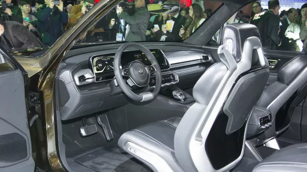 the interior of the Kia Telluride concept