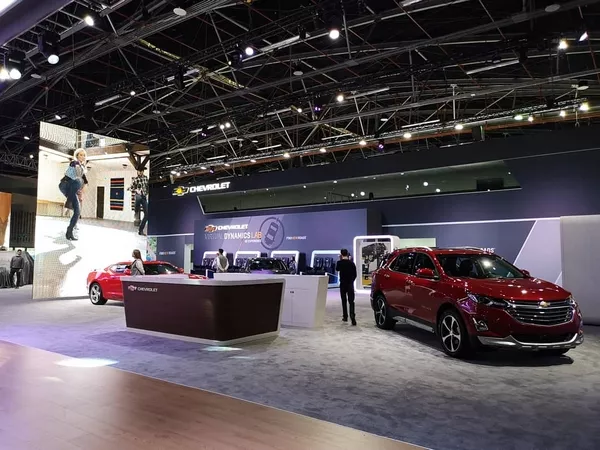 Chevrolet pavilion at Bogota International Motor Show 2018