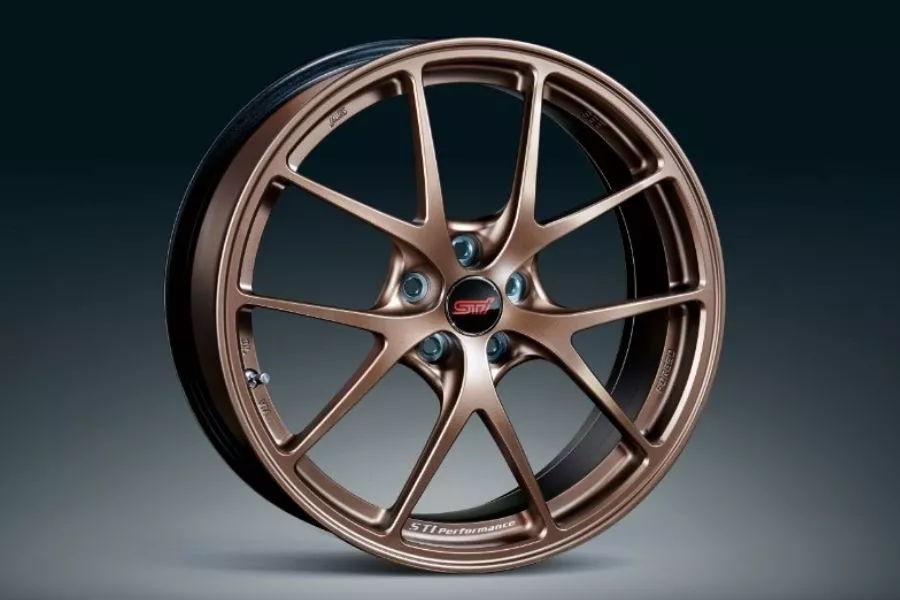 A picture of the 18-inch BBS wheels for the 2022 BRZ