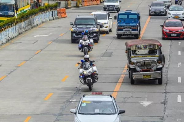 A convoy on EDSA
