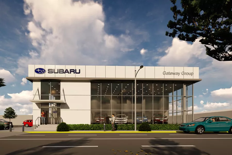 Subaru dealership facade