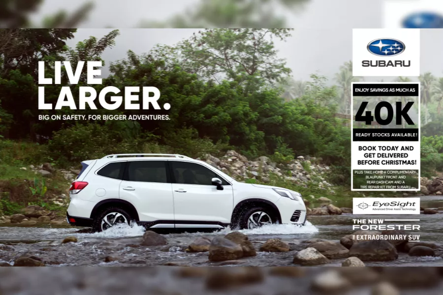 Subaru Forester cash saving promo