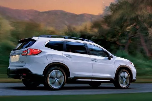 Subaru Evoltis on the road