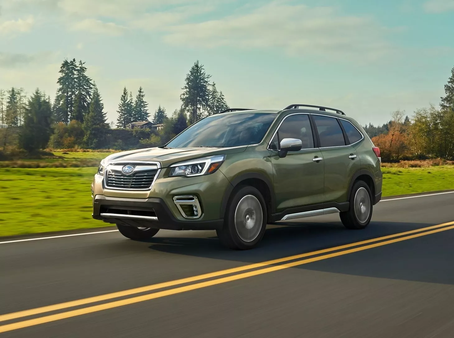 Subaru Forester on a road