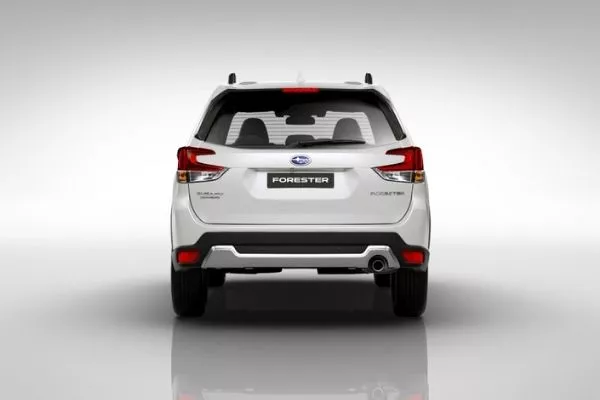 Rearview of the Subaru Forester
