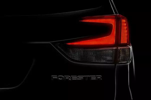 Subaru Forester 2019 taillight teaser shot