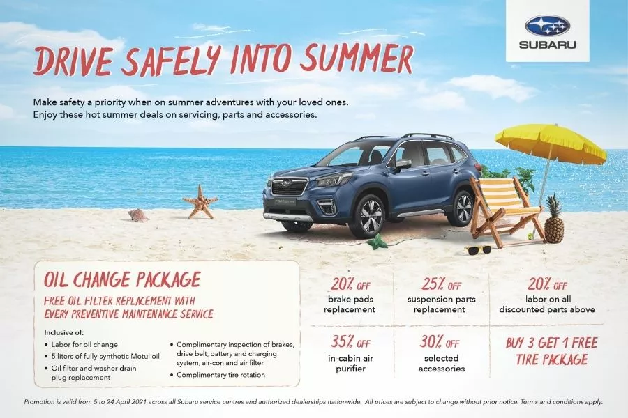 Subaru PH After-sales Summer Deals promo