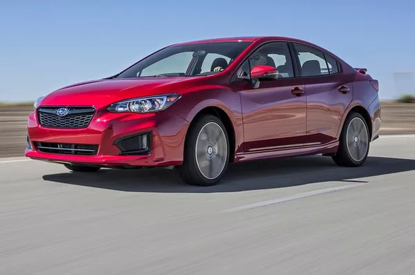 Angular front of the Subaru Impreza 2018