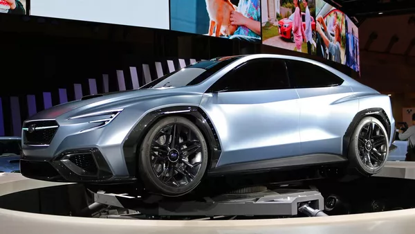 Angular front of the Subaru Viziv concept