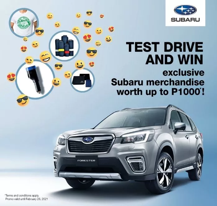 A picture of the Subaru pick a prize promo poster