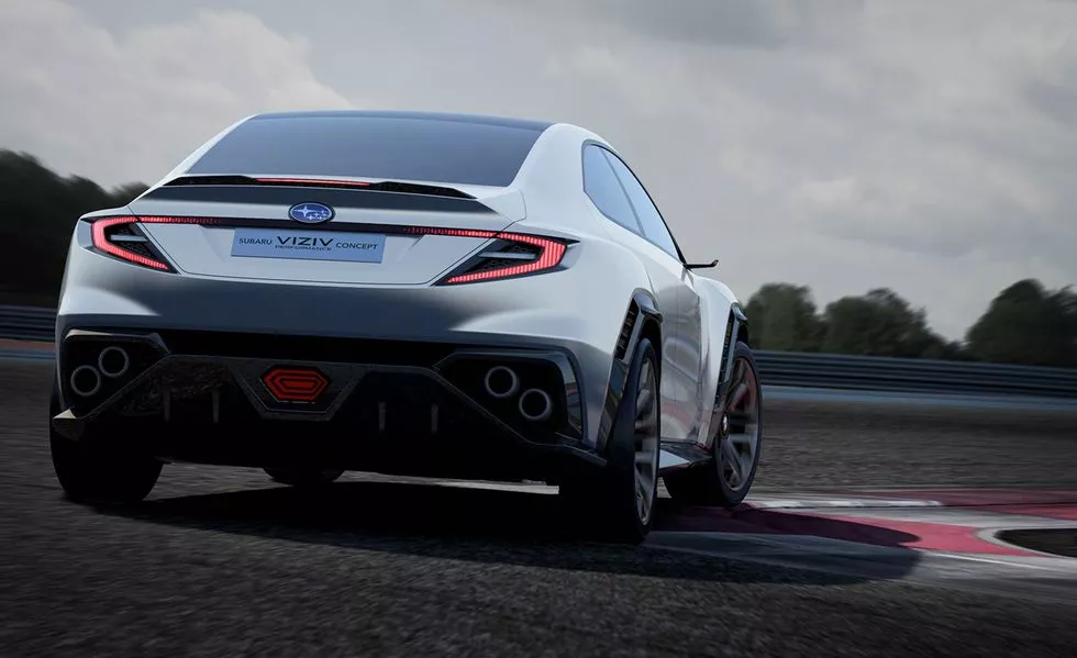 Next-gen WRX STI rear view