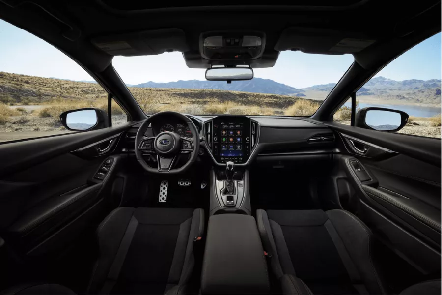 A picture of the interior of the 2022 Subaru WRX