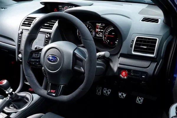 A picture of the 2020 WRX STI EJ20 Final Edition's interior